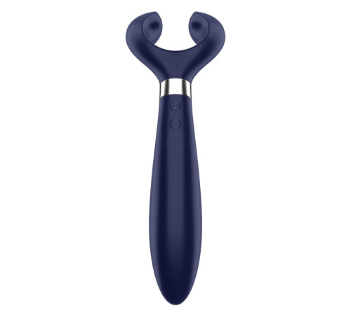 Синий вибромассажер для пар Satisfyer Endless Fun