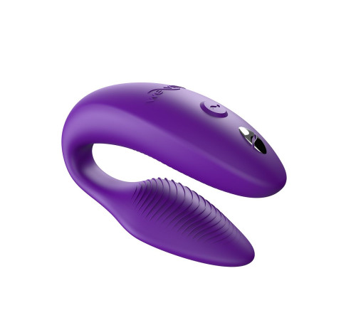 Фиолетовый U-образный вибратор для пар We-Vibe Sync 2