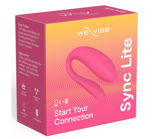 Розовый вибратор для пар We-Vibe Sync Lite