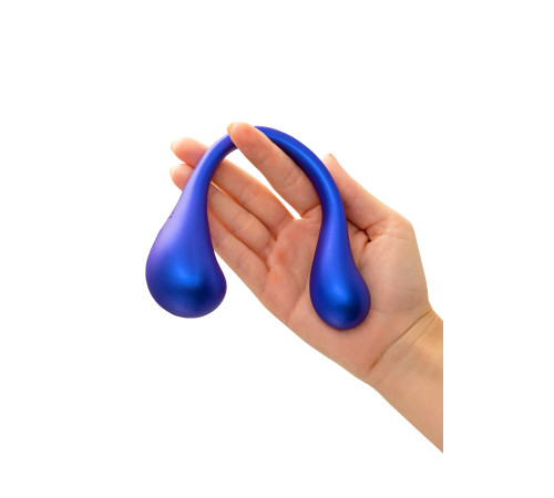 Синий многофункциональный вибратор Etern с пультом ДУ