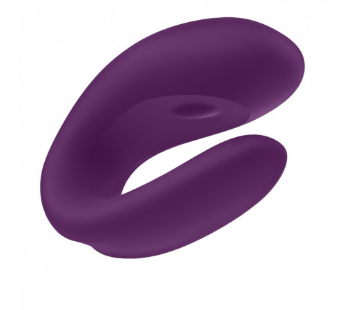 Фиолетовый вибратор для пар Double Joy с управлением через приложение