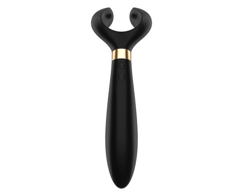 Заказать Чёрный вибромассажер для пар Satisfyer Endless Fun