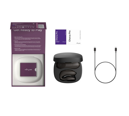 Черный вибратор для пар We-Vibe Chorus Pro