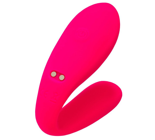 Розовый вибратор для пар Prawno с пультом ДУ