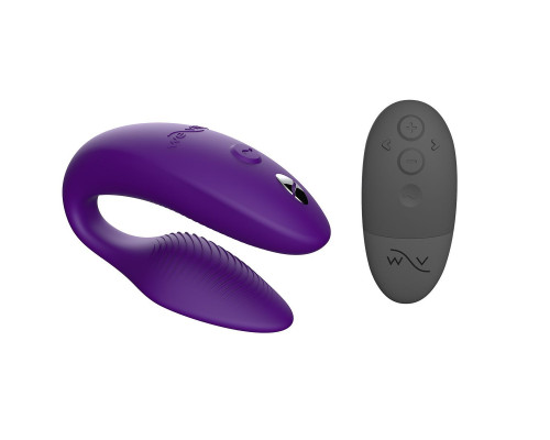 Заказать Фиолетовый U-образный вибратор для пар We-Vibe Sync 2