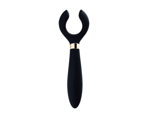 Заказать Чёрный вибромассажер для пар Satisfyer Endless Fun