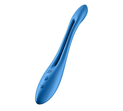 Синий многофункциональный вибратор для пар Satisfyer Elastic Game Синий многофункциональный вибратор для пар Satisfyer Elastic Game
