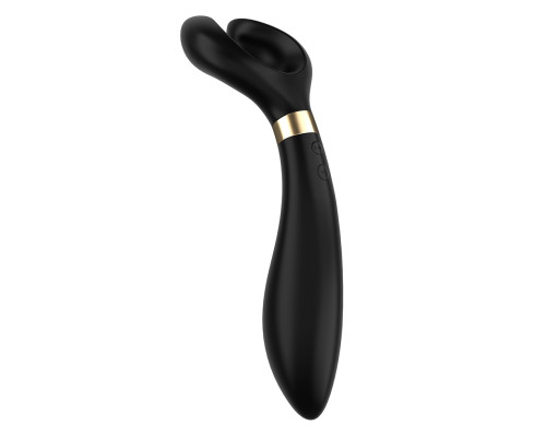 Заказать Чёрный вибромассажер для пар Satisfyer Endless Fun