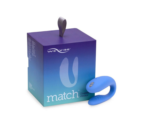 Голубой вибромассажер для пар We-Vibe Match