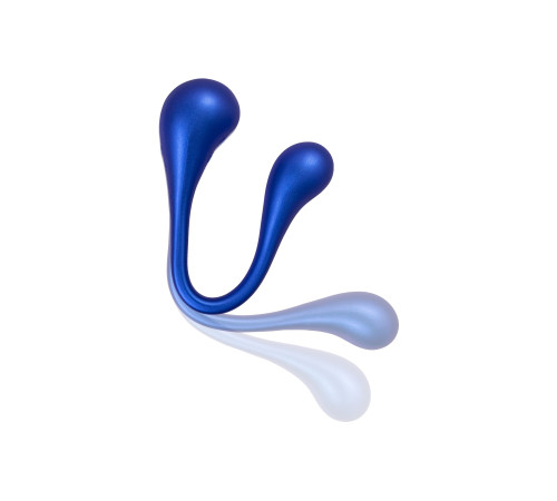 Синий многофункциональный вибратор Inefy с пультом ДУ