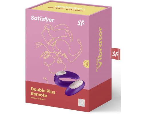 Заказать Фиолетовый вибратор для пар Satisfyer Double Plus Remote с пультом ДУ Заказать Фиолетовый вибратор для пар Satisfyer Double Plus Remote с пультом ДУ