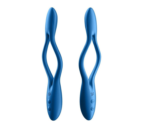 Синий многофункциональный вибратор для пар Satisfyer Elastic Game Синий многофункциональный вибратор для пар Satisfyer Elastic Game