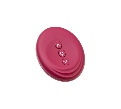 Бордовый многофункциональный вибратор Caberna