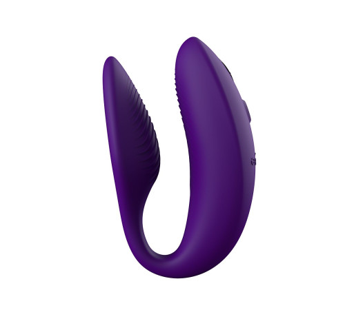 Фиолетовый U-образный вибратор для пар We-Vibe Sync 2