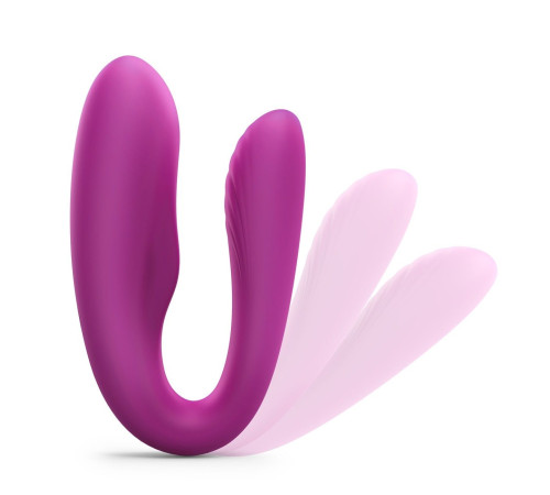 Лиловый вибратор для пар Match Up Couple Vibrator with Remote Control Лиловый вибратор для пар Match Up Couple Vibrator with Remote Control
