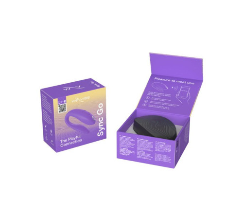Фиолетовый вибромассажер для пар We-Vibe Sync Go Фиолетовый вибромассажер для пар We-Vibe Sync Go