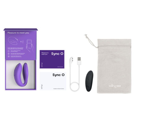 Фиолетовый вибратор для пар We-Vibe Sync O