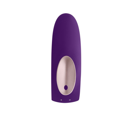 Фиолетовый вибратор для пар Satisfyer Double Plus Remote с пультом ДУ Фиолетовый вибратор для пар Satisfyer Double Plus Remote с пультом ДУ