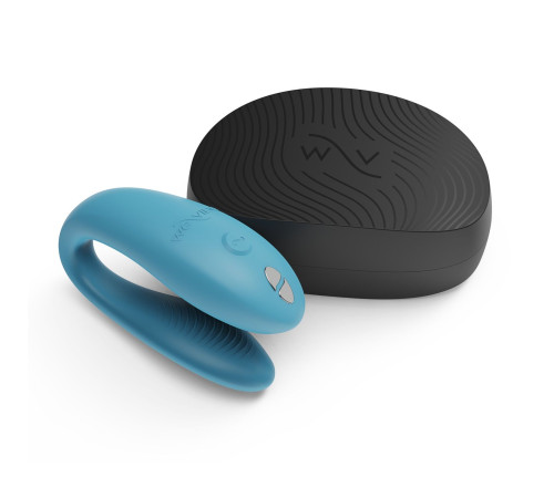 Бирюзовый вибромассажер для пар We-Vibe Sync Go Бирюзовый вибромассажер для пар We-Vibe Sync Go