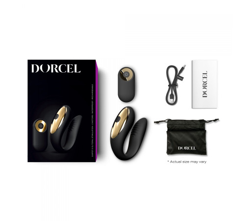 Черный вибратор для пар Perfect Lover с пультом ДУ