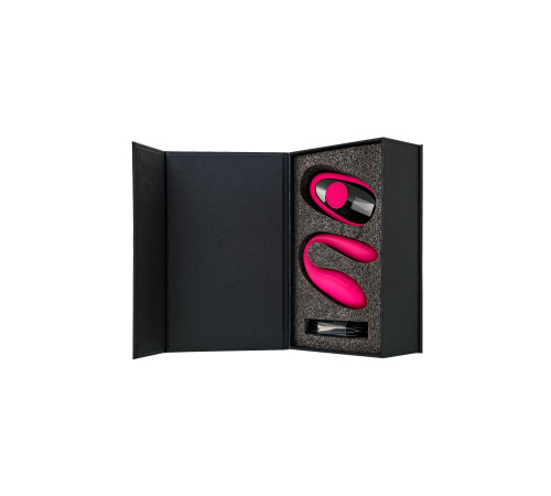 Розовый вибратор для пар Prawno с пультом ДУ