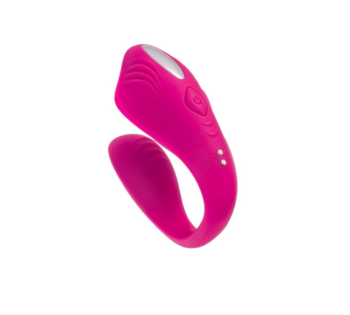 Розовый вибратор для пар Cobrum с пультом ДУ