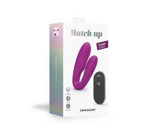 Лиловый вибратор для пар Match Up Couple Vibrator with Remote Control Лиловый вибратор для пар Match Up Couple Vibrator with Remote Control