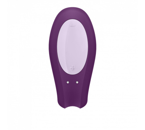 Фиолетовый вибратор для пар Double Joy с управлением через приложение