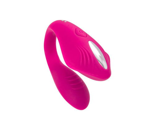 Розовый вибратор для пар Cobrum с пультом ДУ