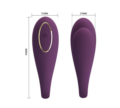 Фиолетовый вибратор для двоих August