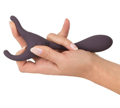 Фиолетовый универсальный вибратор Remote Controlled Couples Vibrator