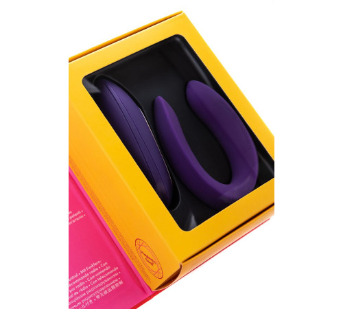 Фиолетовый вибратор для пар Satisfyer Double Plus Remote с пультом ДУ Фиолетовый вибратор для пар Satisfyer Double Plus Remote с пультом ДУ