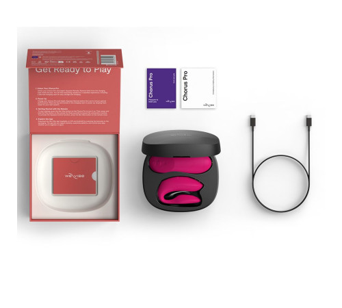 Розовый вибратор для пар We-Vibe Chorus Pro