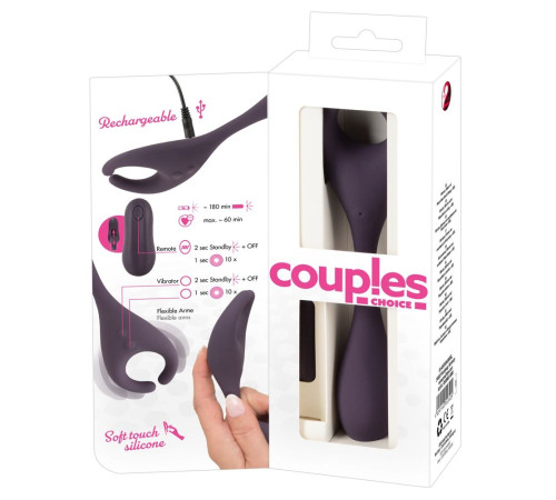 Фиолетовый универсальный вибратор Remote Controlled Couples Vibrator