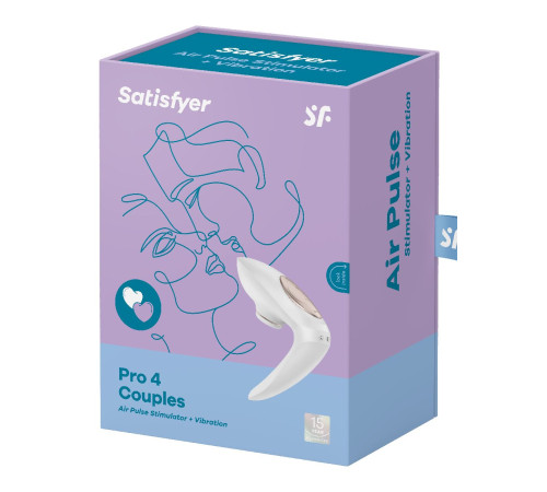 Вибро-вакуумно-волновой стимулятор для пар Satisfyer Pro 4 Couples