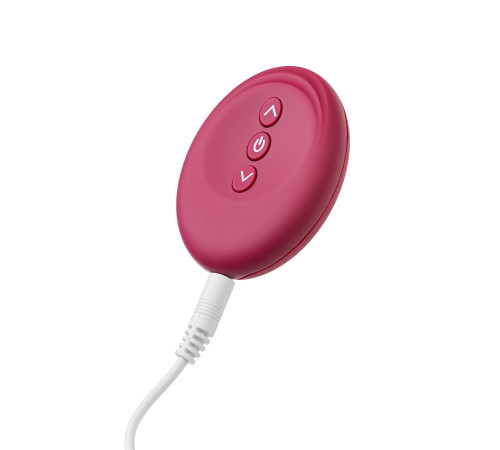 Бордовый многофункциональный вибратор Caberna