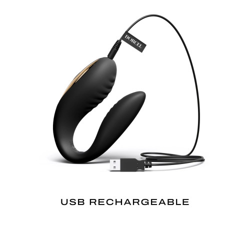 Черный вибратор для пар Perfect Lover с пультом ДУ