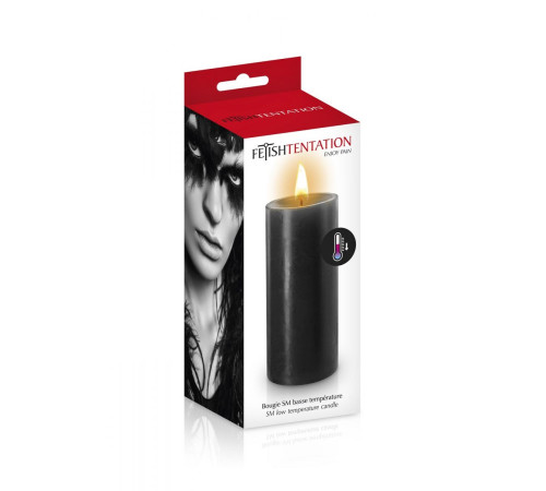 Черная низкотемпературная свеча для ваксплея
