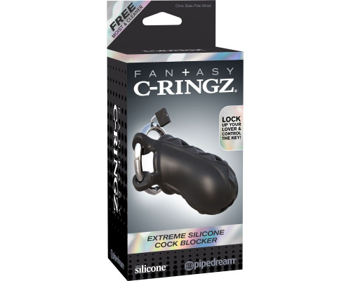 Заказать Черный замок верности Extreme Silicone Cock Blocker Заказать Черный замок верности Extreme Silicone Cock Blocker