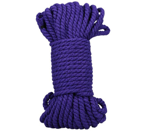 Фиолетовая верёвка для связывания и фиксации Bind Tie - 15,24 м.