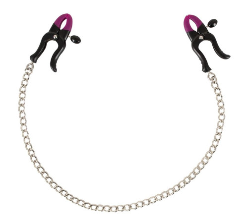 Зажимы на соски Silicone Nipple Clamps с цепочкой Зажимы на соски Silicone Nipple Clamps с цепочкой