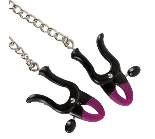Зажимы на соски Silicone Nipple Clamps с цепочкой Зажимы на соски Silicone Nipple Clamps с цепочкой