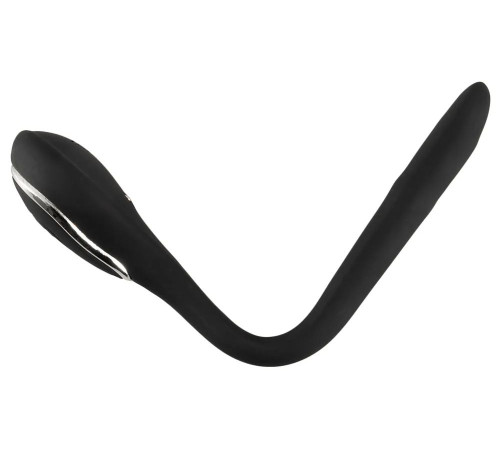Черный гибкий уретральный стимулятор с вибрацией Vibrating Bendable Dilator - 13,5 см.