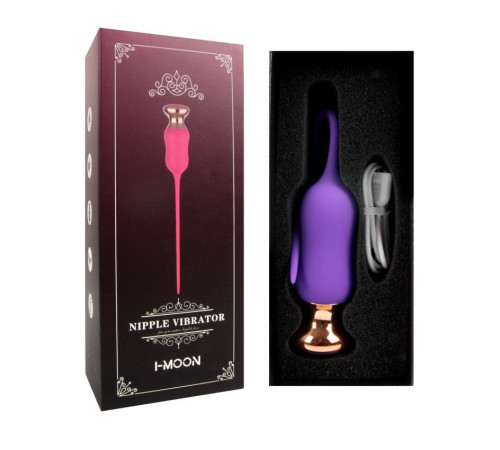 Фиолетовый тонкий стимулятор Nipple Vibrator - 23 см. Фиолетовый тонкий стимулятор Nipple Vibrator - 23 см.