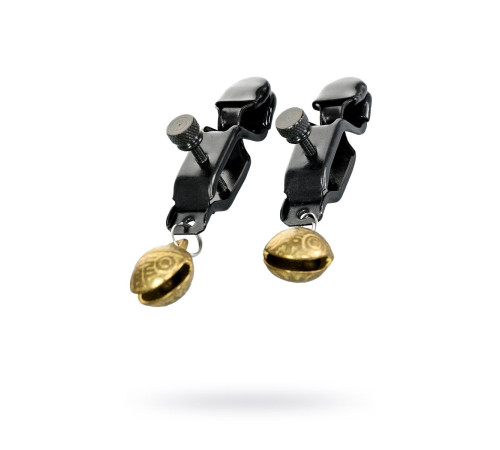 Черно-золотистые зажимы для сосков TOYFA Theatre