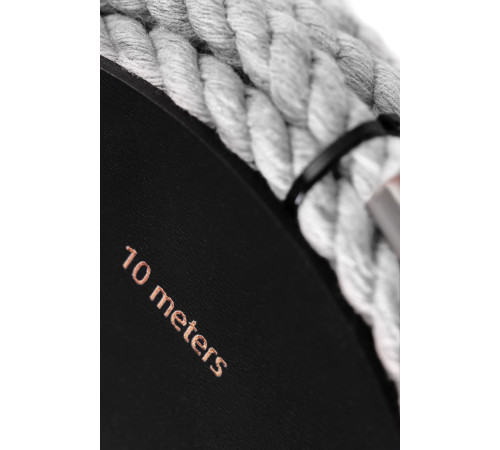 Белая веревка для шибари на катушке - 10 м.