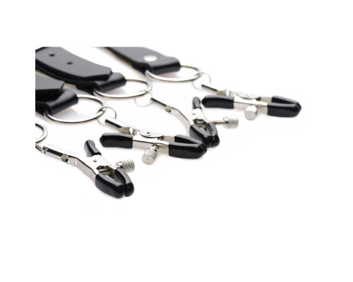 Заказать Ремни с зажимами для половых губ Spread Labia Spreader Straps with Clamps