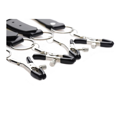 Ремни с зажимами для половых губ Spread Labia Spreader Straps with Clamps