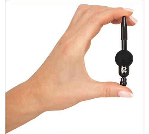 Черный уретральный вибростимулятор Vibrating Penis Plug