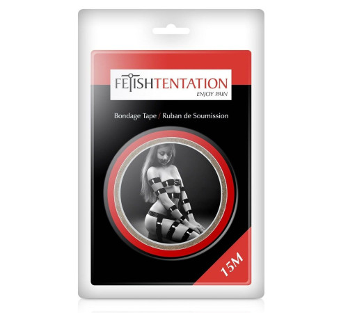 Красный скотч для фиксации - 15 м.